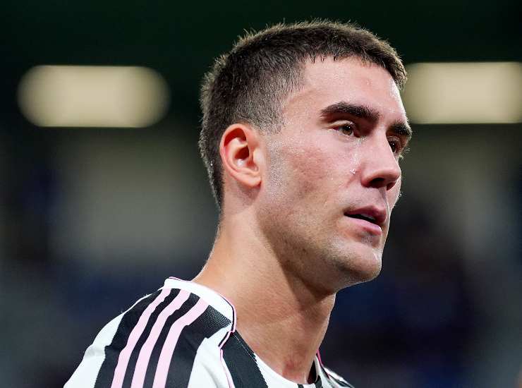 L'attaccante della Juventus Dusan Vlahovic