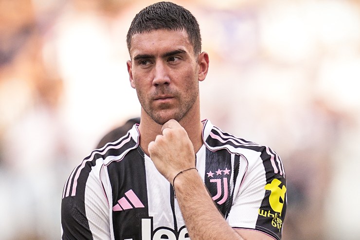 L'attaccante della Juventus, Dusan Vlahovic