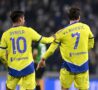 Dybala e Vlahovic con la maglia della Juve