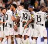 La Juventus esulta dopo il gol