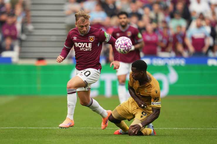 Intervento in scivolata di Guehi