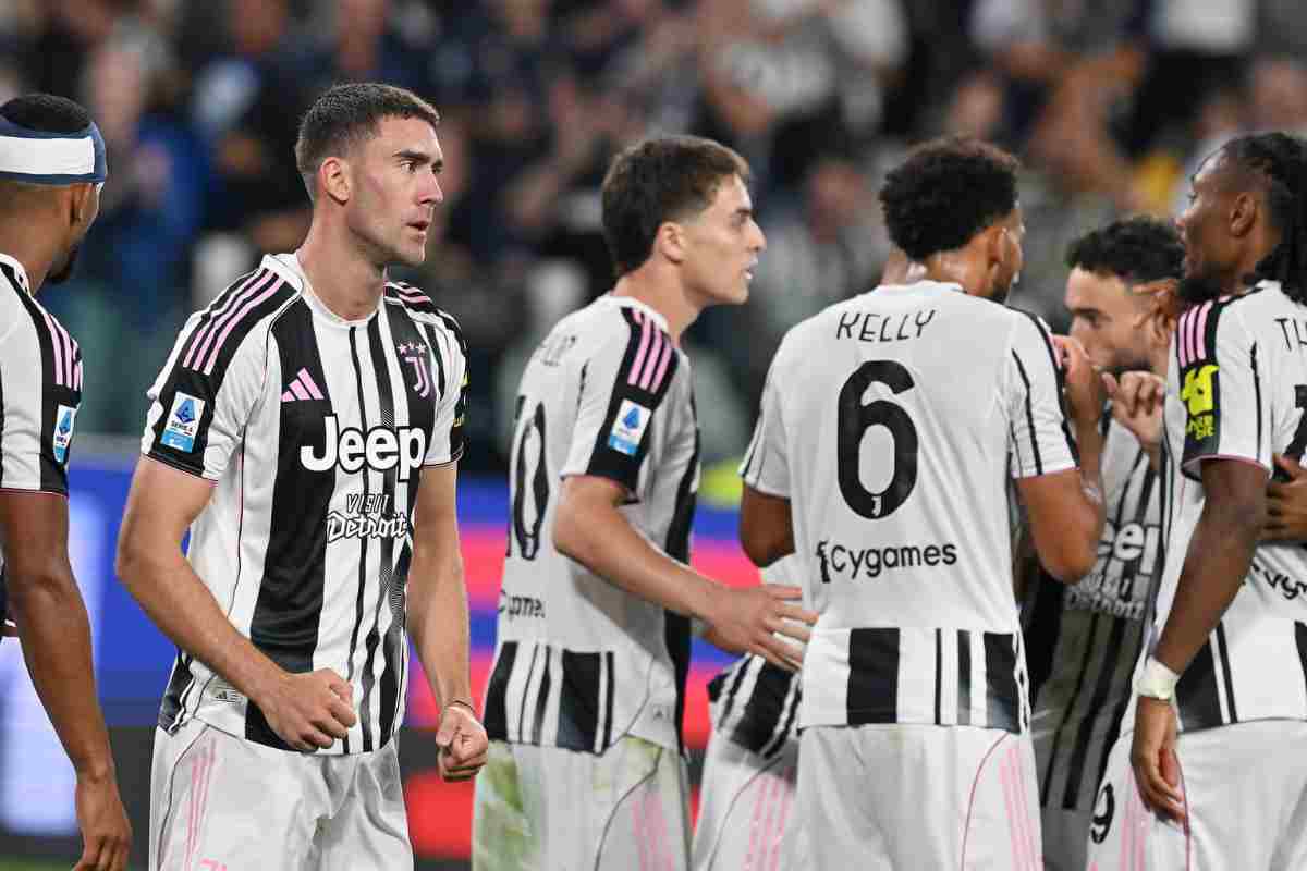 Giocatori della Juventus in campo