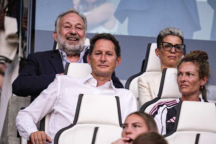 John Elkann e Ferrero in tribuna