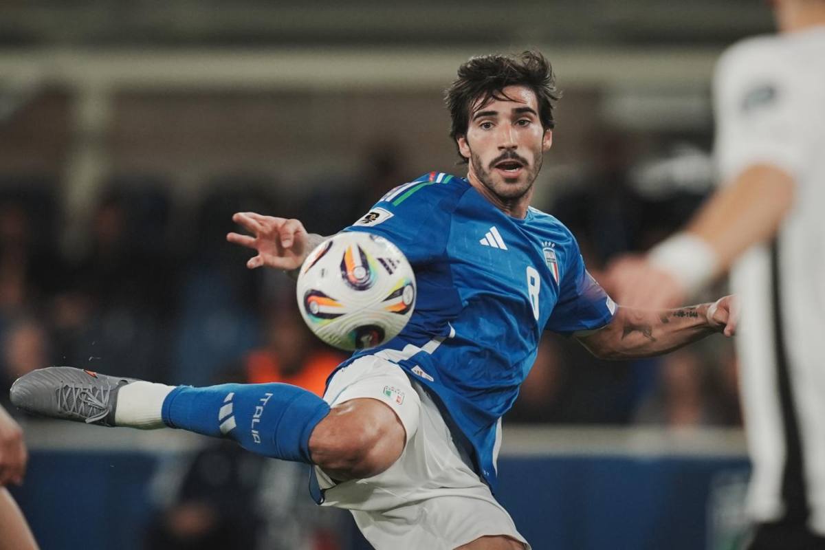 Tonali con la maglia della nazionale