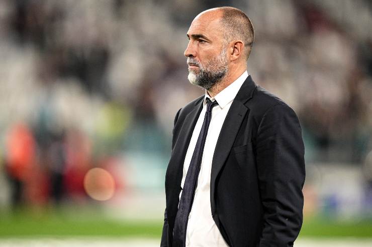 Tudor durante il riscaldamento pre-partita