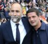 Tudor e Chivu prima del match