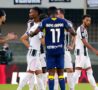Esultanza dopo Verona-Juventus