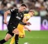Dusan Vlahovic alimenta l'azione
