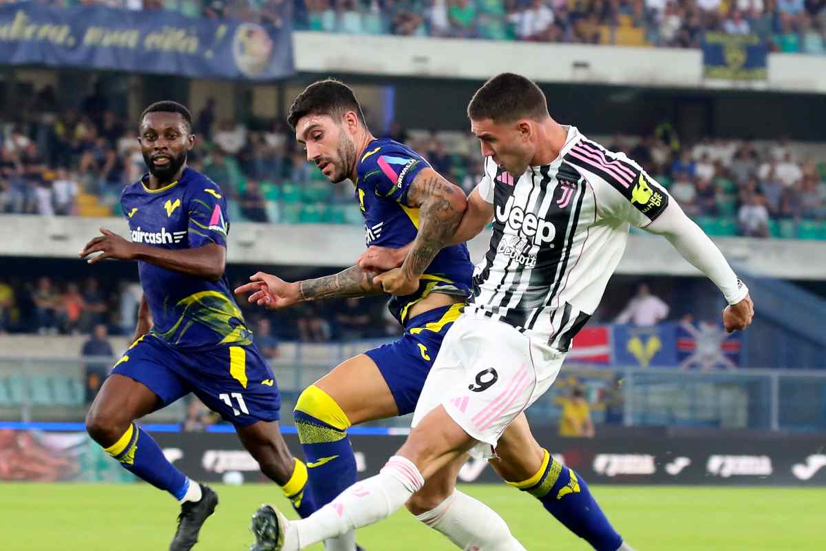 Dusan Vlahovic, attaccante della Juventus