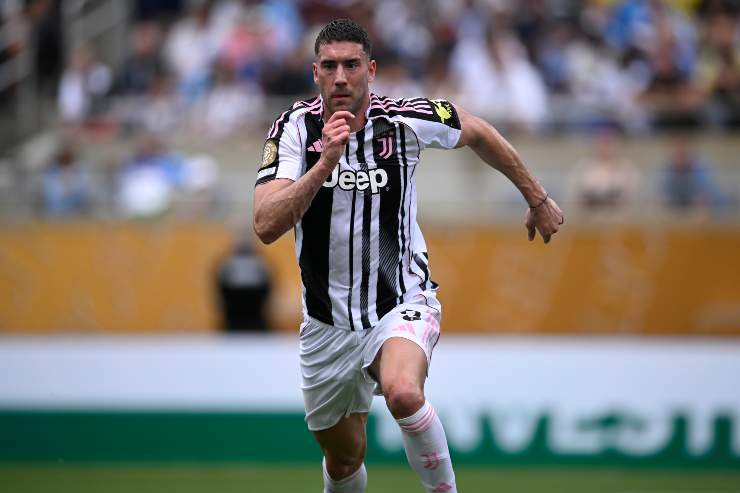 Dusan Vlahovic in azione