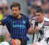 Acerbi prova a marcare Dusan Vlahovic