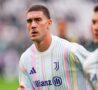 Dusan Vlahovic durante la fase di riscaldamento