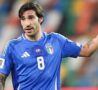 Sandro Tonali con la maglia della nazionale italiana