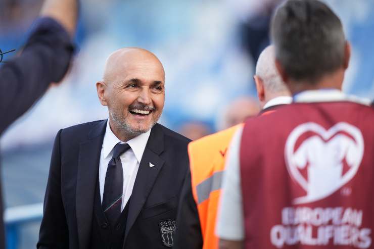 Luciano Spalletti piuttosto sorridente
