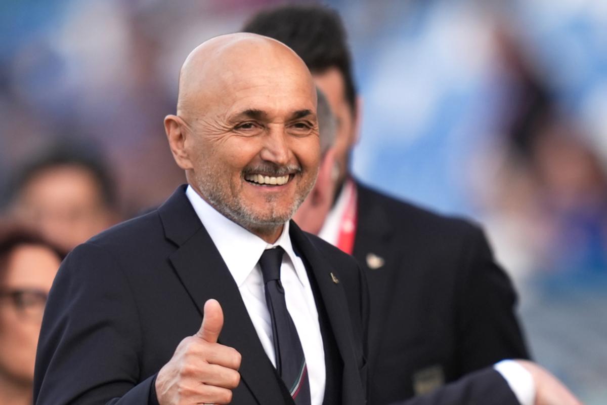 Spalletti prima di una partita dell'Italia