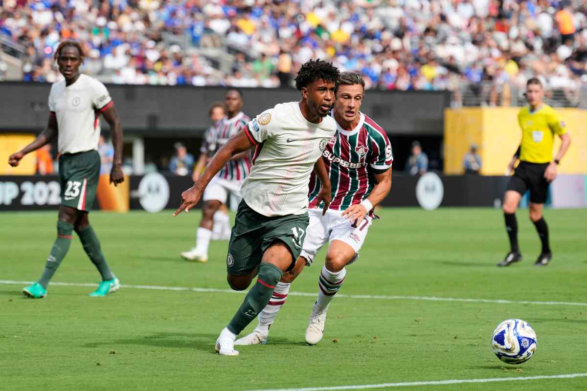 Andrey Santos in campo durante il Mondiale per Club