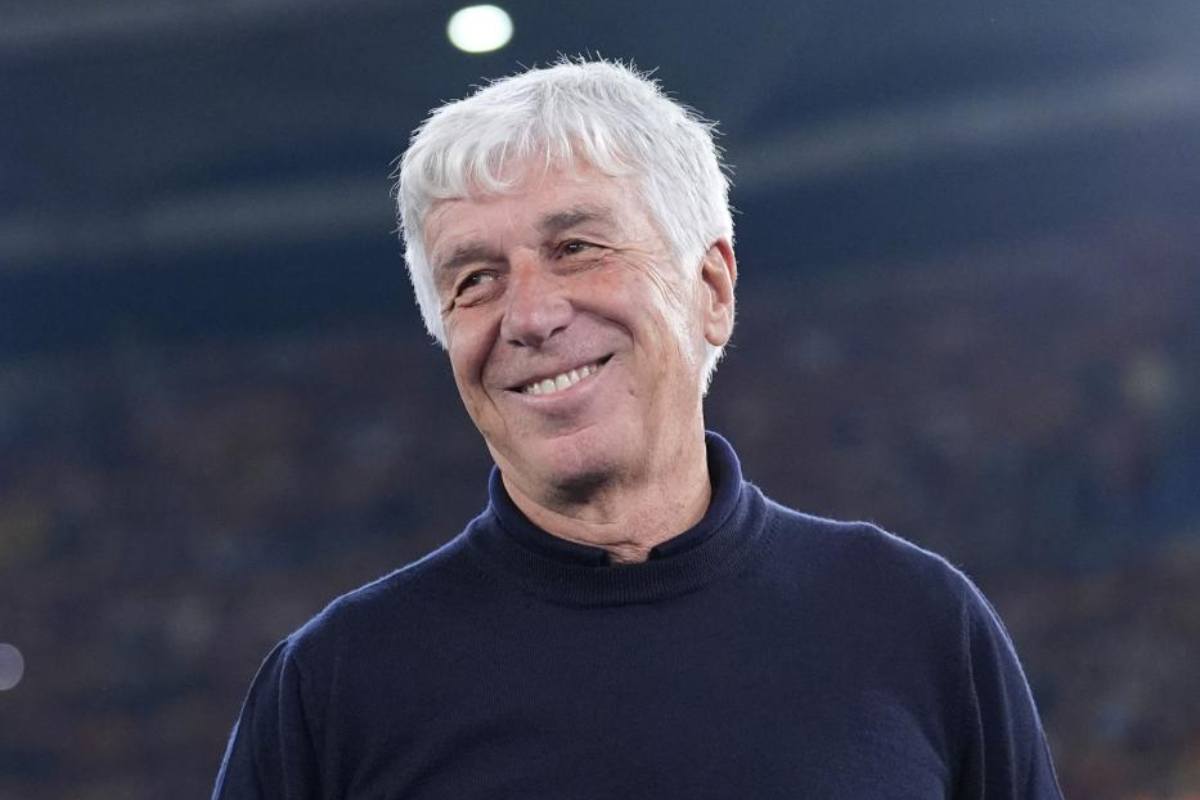 Gasperini prima di una partita della Roma