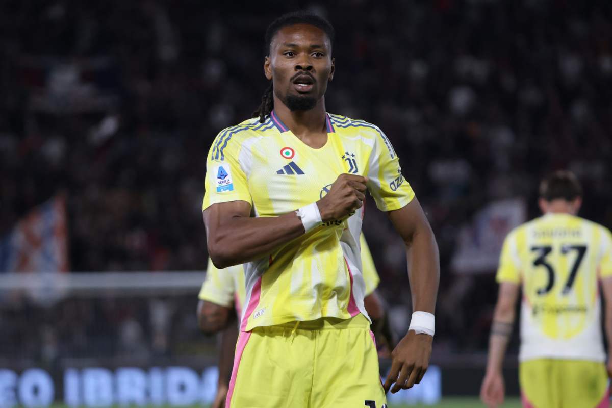 Khephren esulta dopo un gol con la Juve