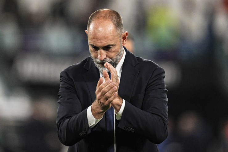 Tudor durante una partita della Juve