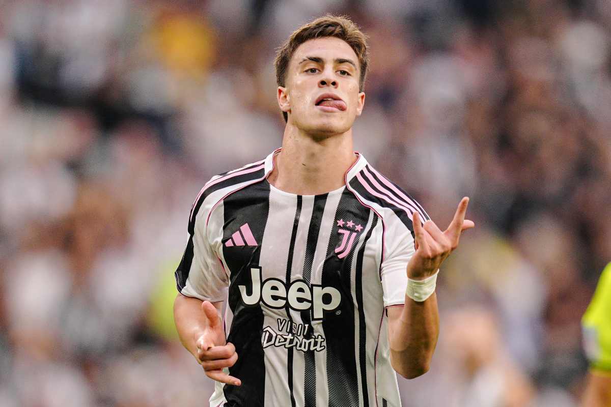 Yildiz esulta dopo un gol con la Juventus