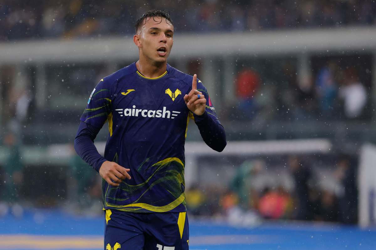 Giovane esulta dopo il gol all'Inter