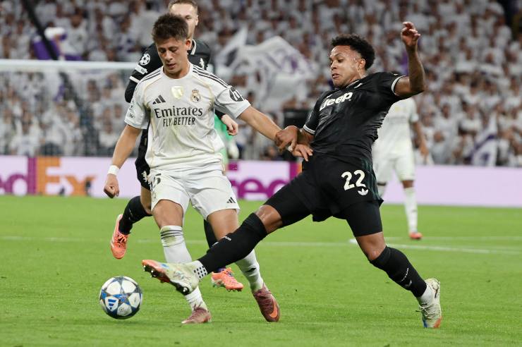 McKennie in azione durante Real Madrid-Juve