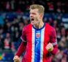 Sorloth esulta dopo un gol con la Norvegia