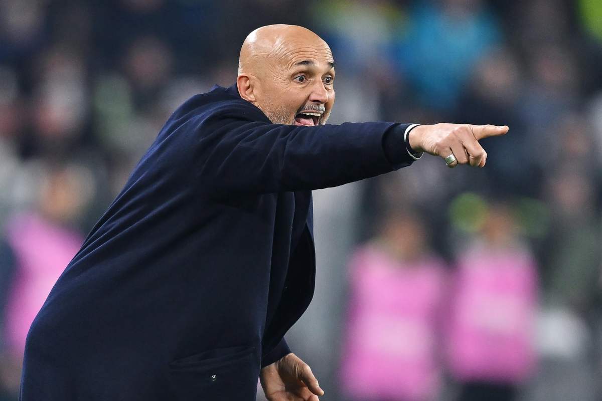 Spalletti durante una partita della Juve
