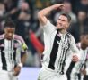 Vlahovic esulta dopo un gol con la Juve