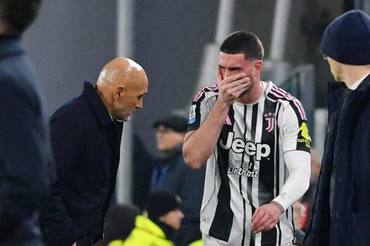 Spalletti con Vlahovic