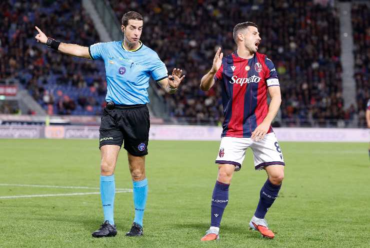 freuler con l'arbitro