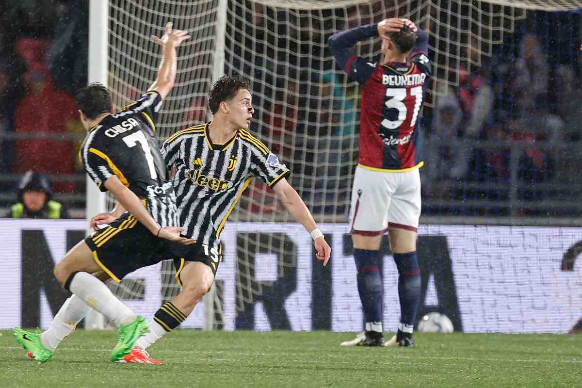 gol di chiesa con yildiz che festeggia