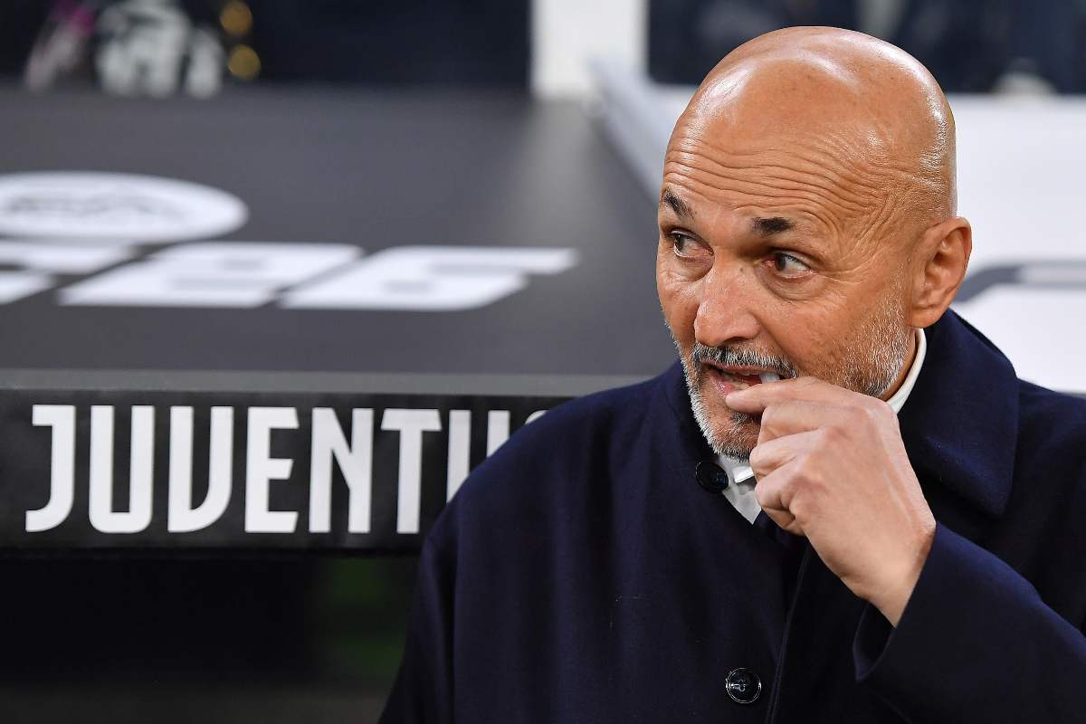 spalletti si tocca la bocca