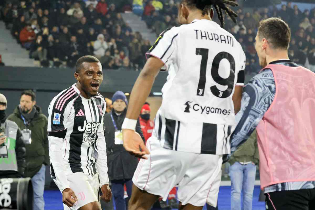 kalulu esulta con thuram e milik