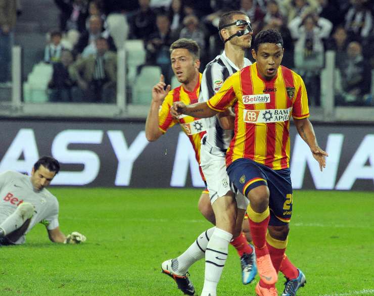 bertolacci e muriel dopo il gol a buffon con bonucci in mezzo