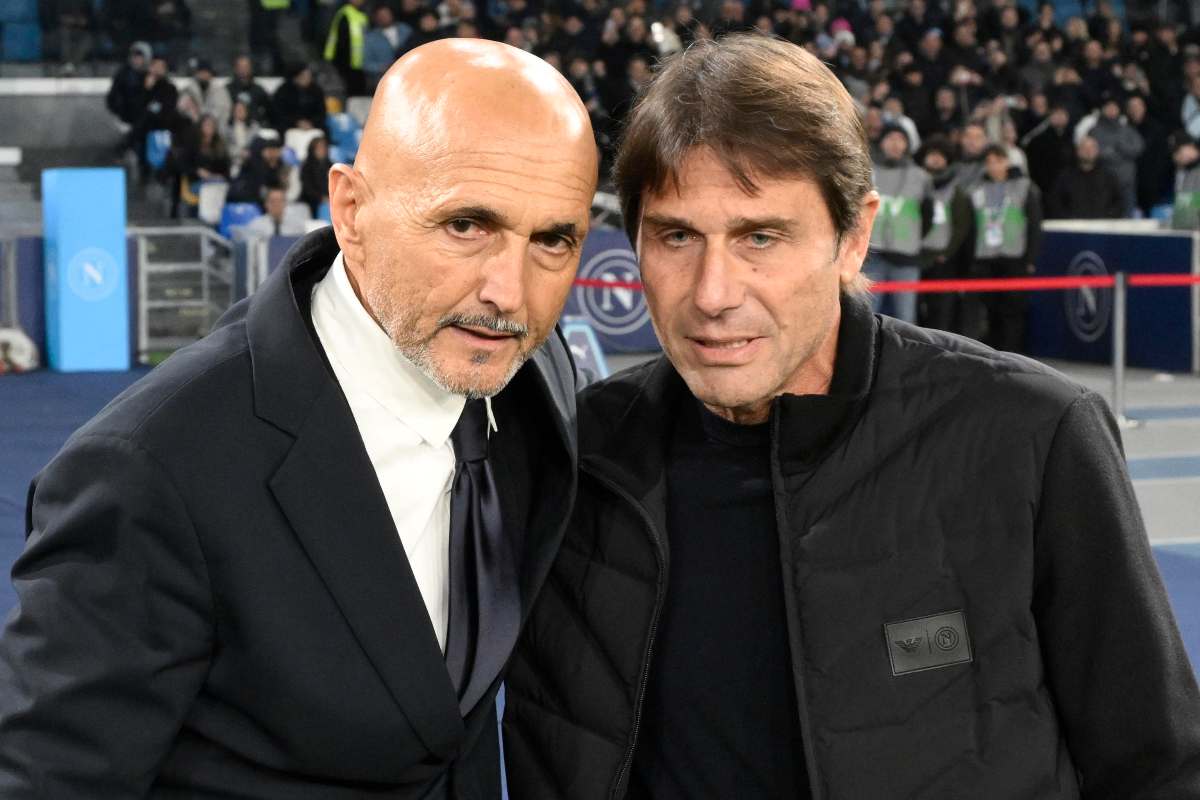 luciano spalletti e antonio conte in posa