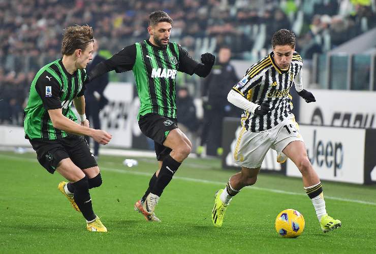 yildiz in una gara contro il sassuolo