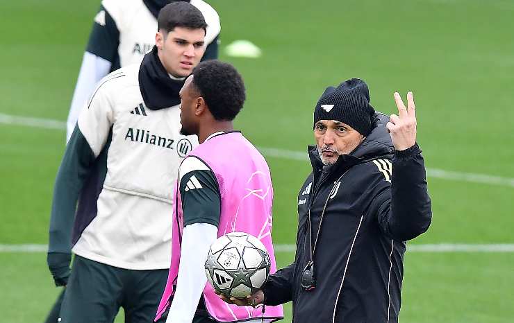 spalletti durante gli allenamenti