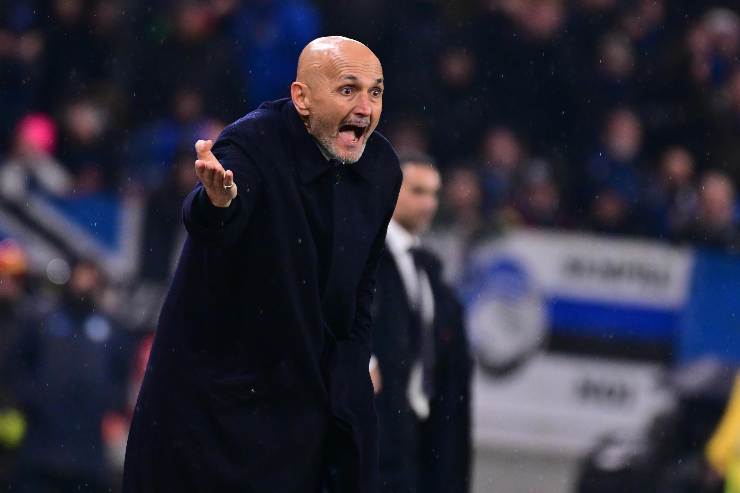 spalletti da ordini in campo