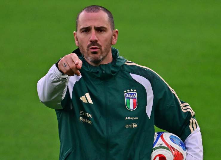leonardo bonucci inallenamento