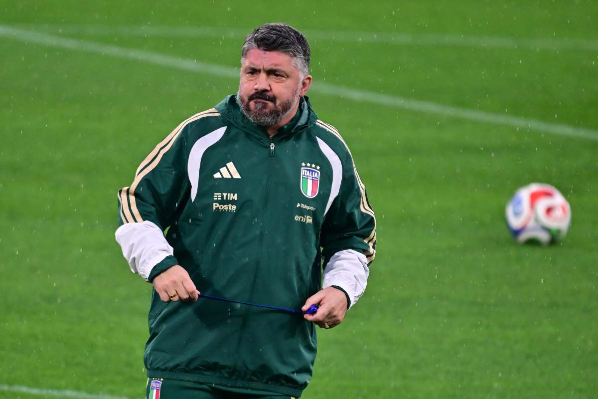 gattuso durante l'allenamento
