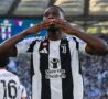 Kolo Muani esulta dopo un gol con la Juve