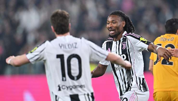 thuram esulta con yildiz