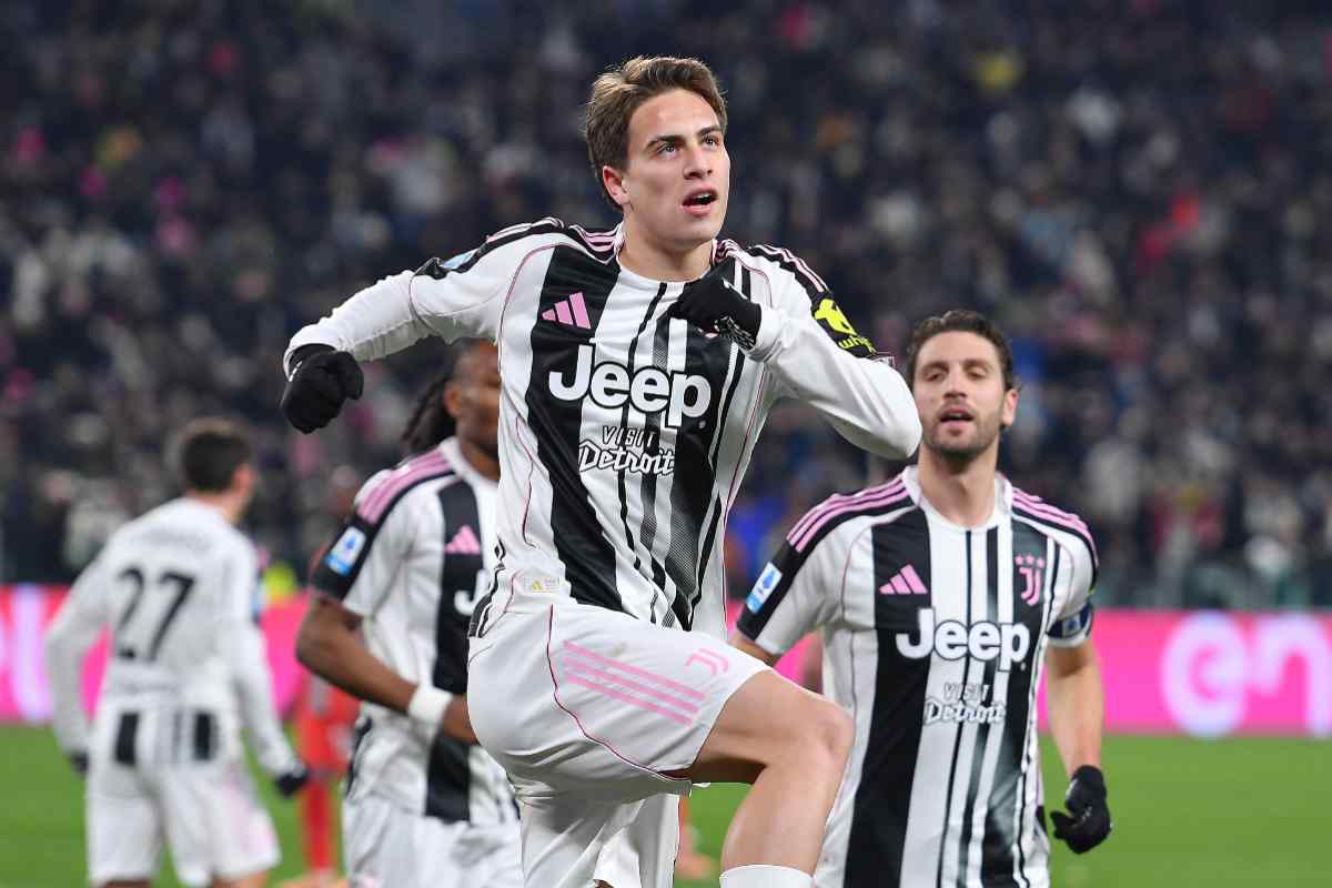 Kenan Yildiz esulta dopo un gol