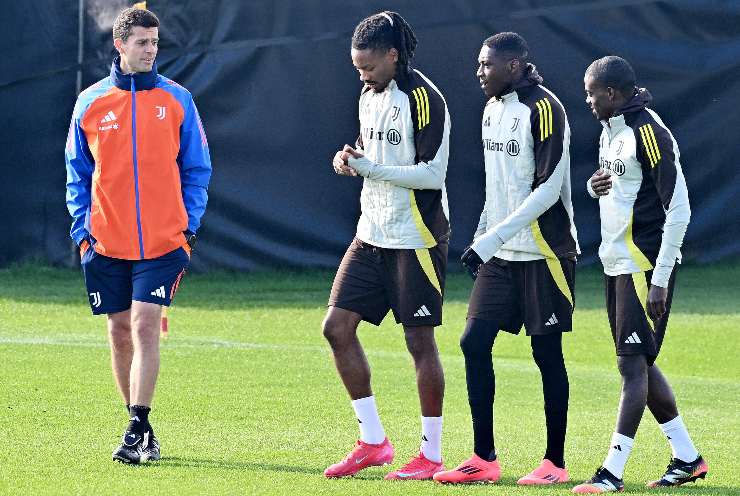 Thiago Motta durante un allenamento con la Juve