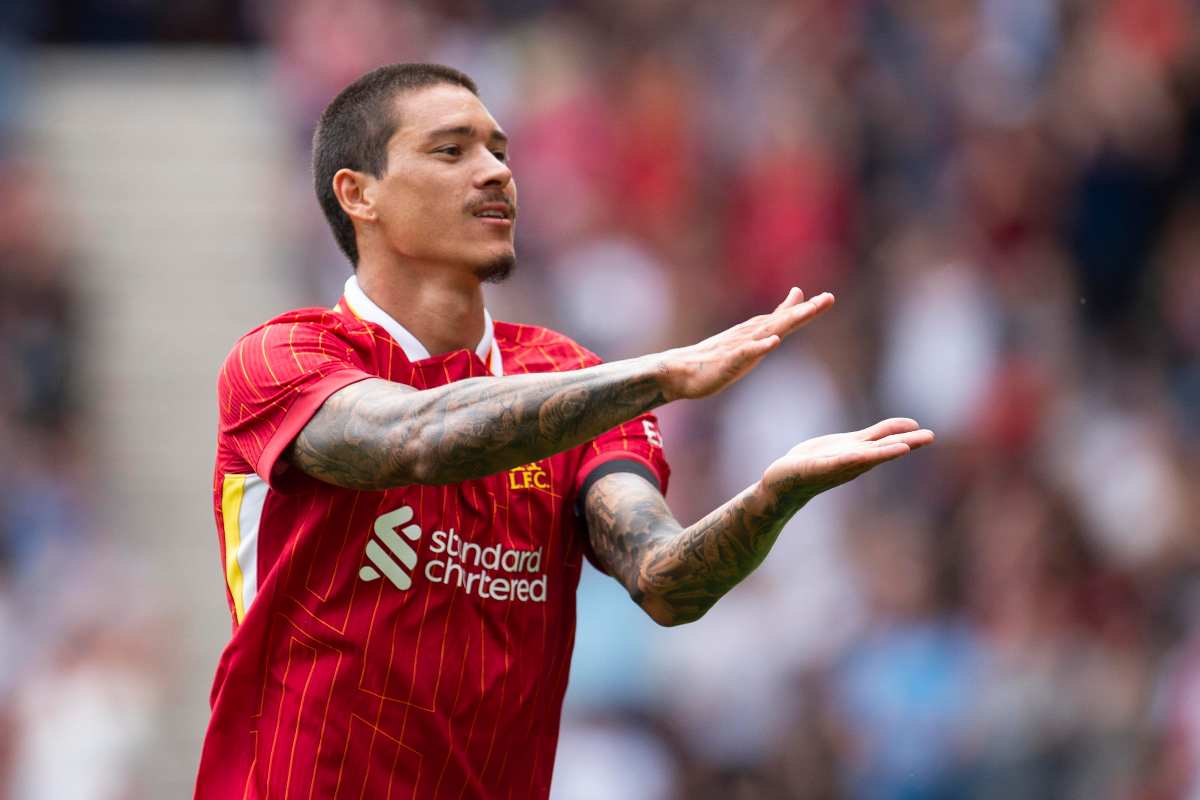 nunez esulta dopo un gol